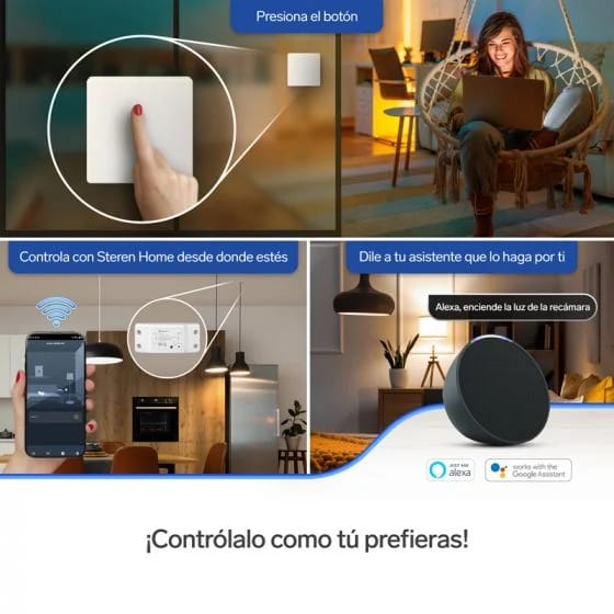Apagador inalámbrico RF cinético