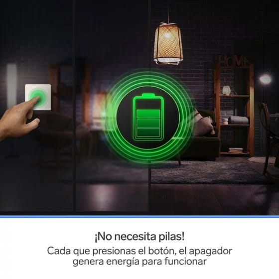 Apagador inalámbrico RF cinético