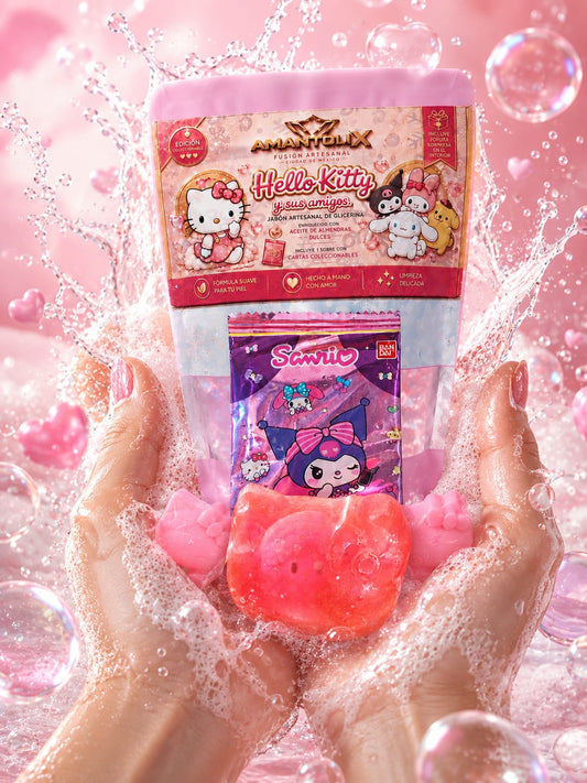 JABON SORPRESA HELLO KITTY Y SUS AMIGOS